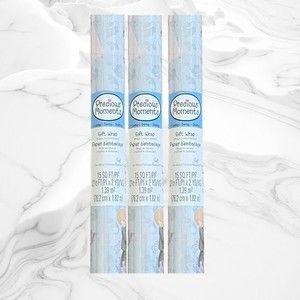Vintage Hallmark Precious Moments Wedding 15 Sq Ft Gift Wrap 3 Rolls
